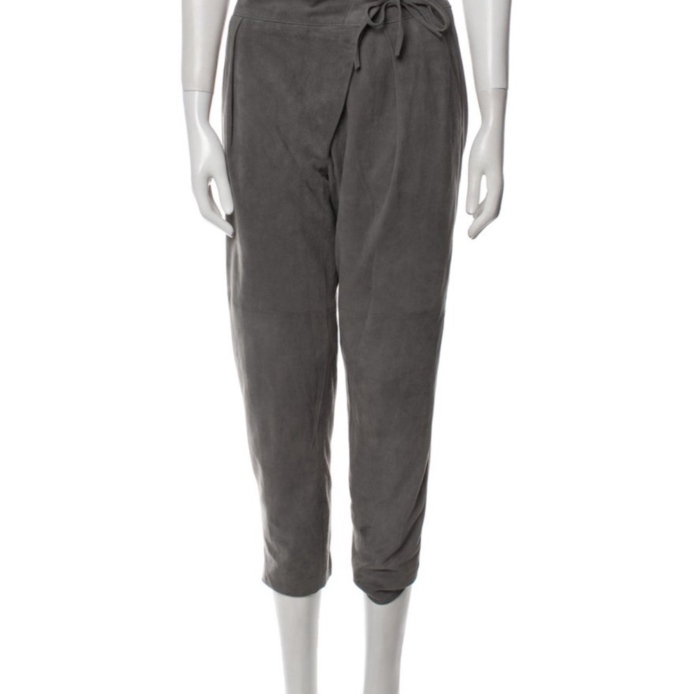 Tibi Grey Suede pants size 4